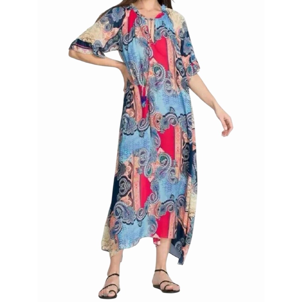 Johnny Was Boho Lagenlook Cordelia Easy Midi Dress Size XL
